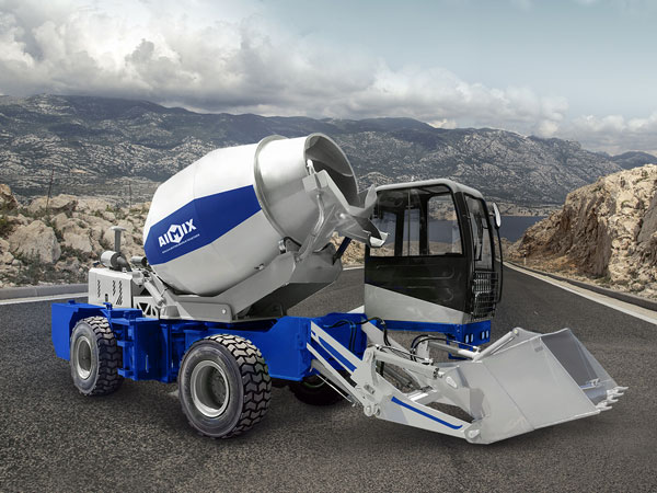 AS-3.5 self loading concrete mixer with pump