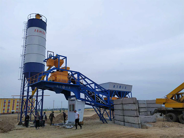 Mobile Concrete batching Plant