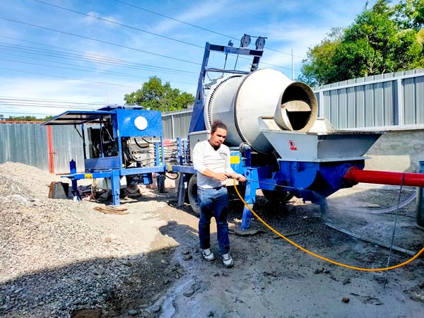 Mixer Pump At the Construction Site