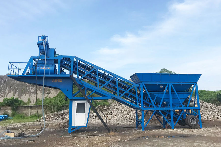 AJY 35 portable concrete batching plant