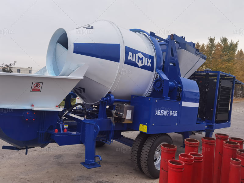 Trailer Concrete Mixer Pump