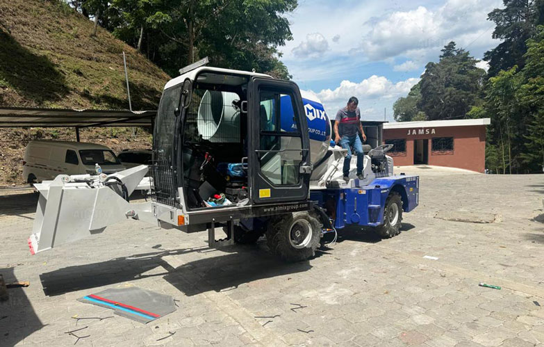 Self-Loading Concrete Mixer for Construction Projects in Guatemala