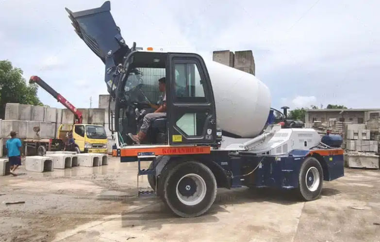 Self Loading Mixer in Indonesia for Commercial Concrete Production